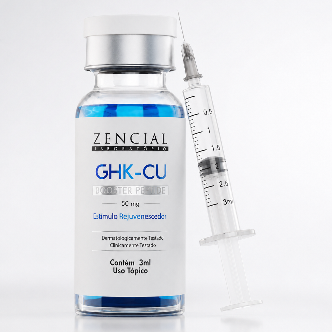 GHK-Cu Peptide Zencial 50mg | Frasco 3ml