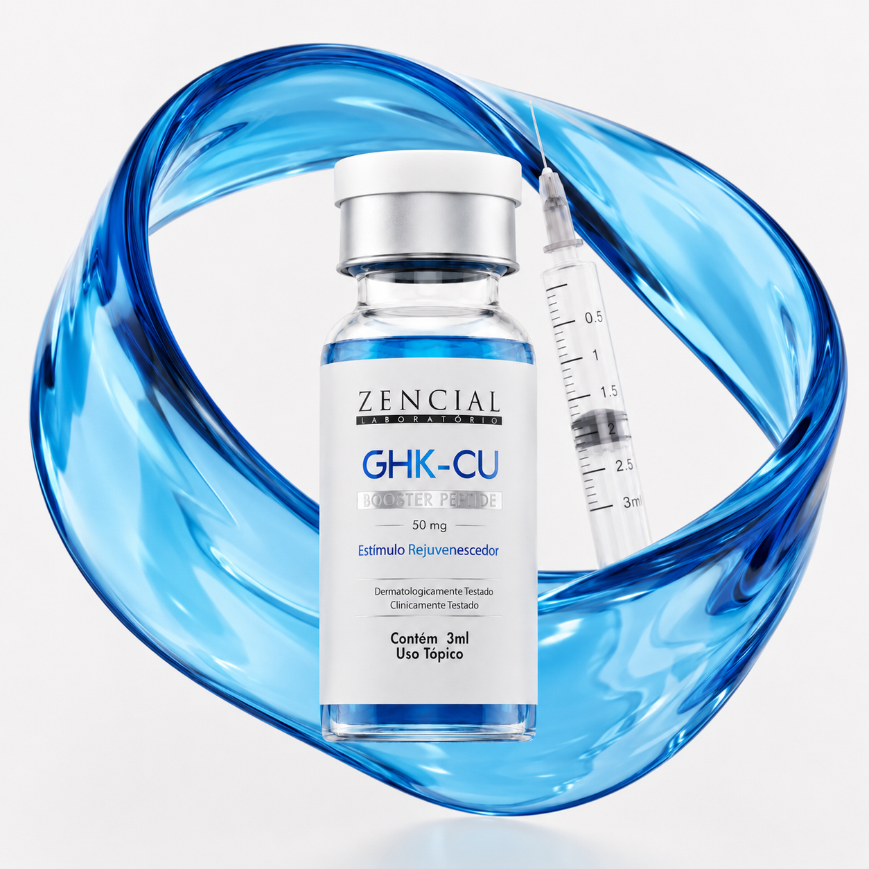 GHK-Cu Peptide Zencial 50mg | Frasco 3ml