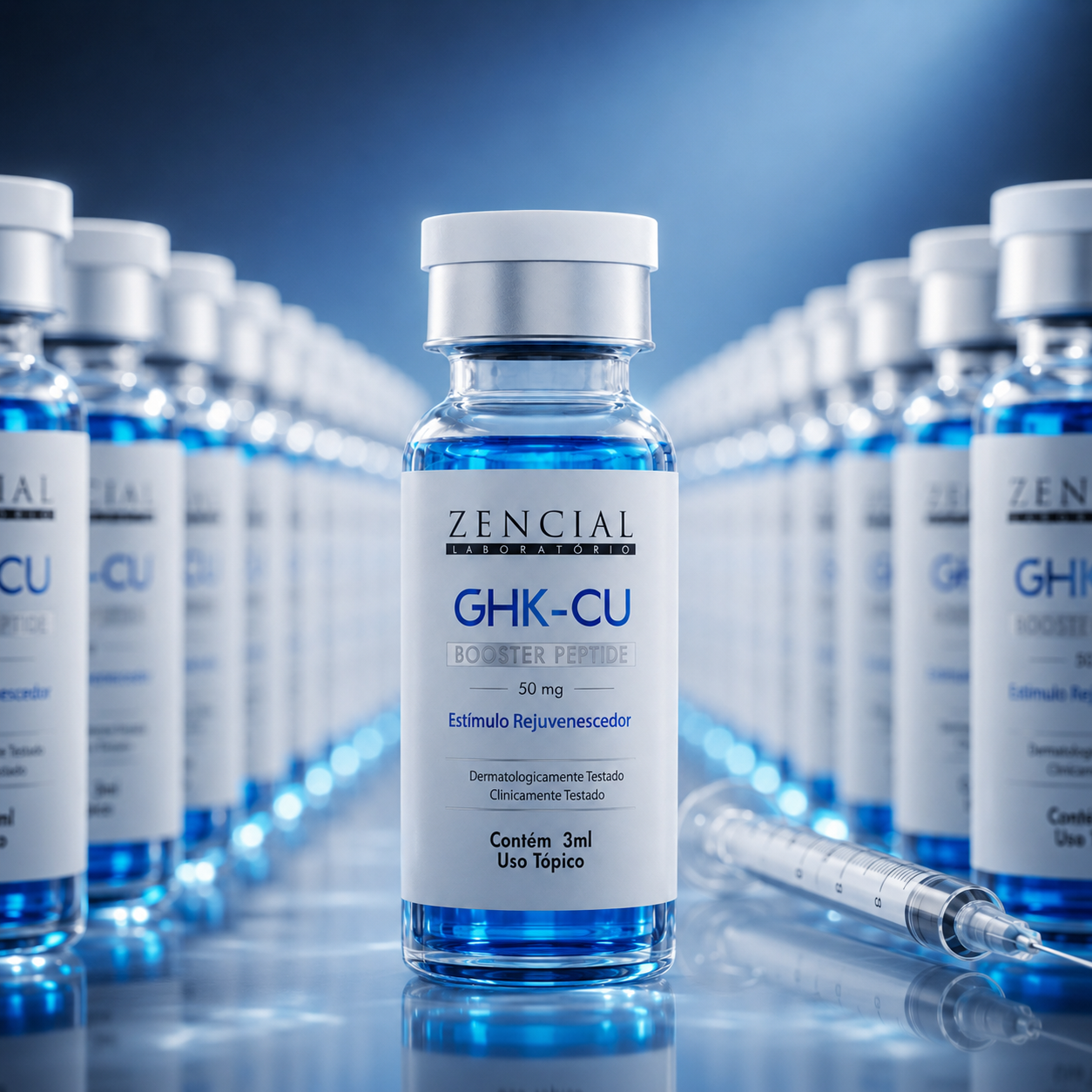 GHK-Cu Peptide Zencial 50mg | Frasco 3ml