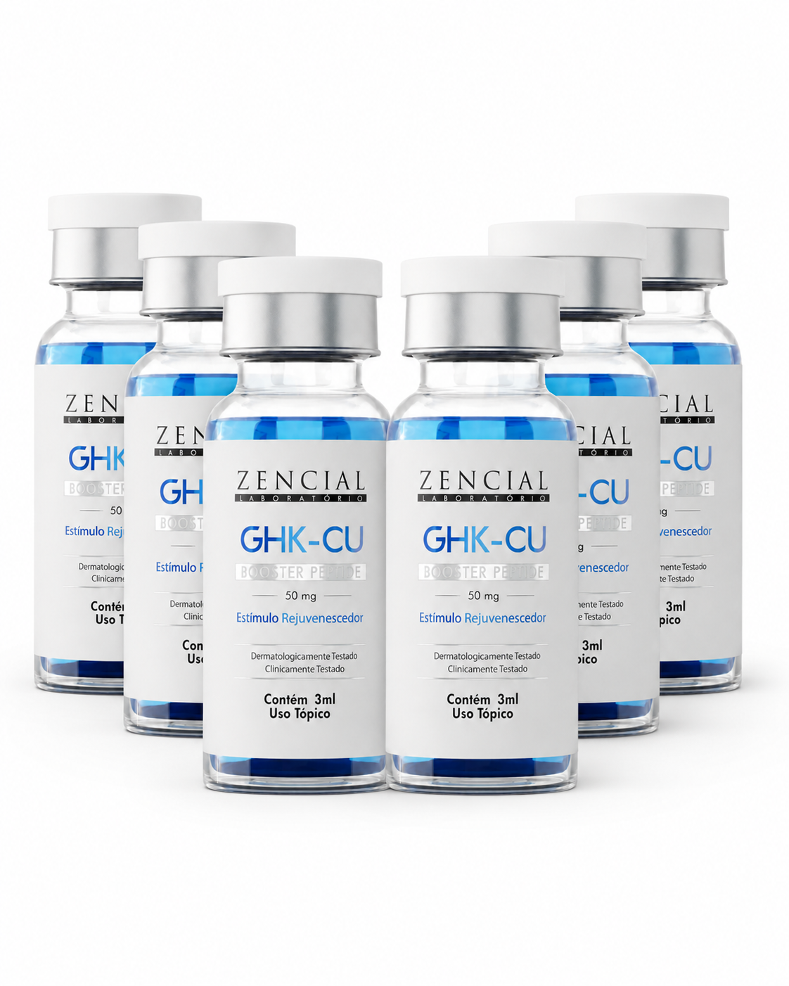 GHK-Cu Peptide Zencial 50mg | Frasco 3ml