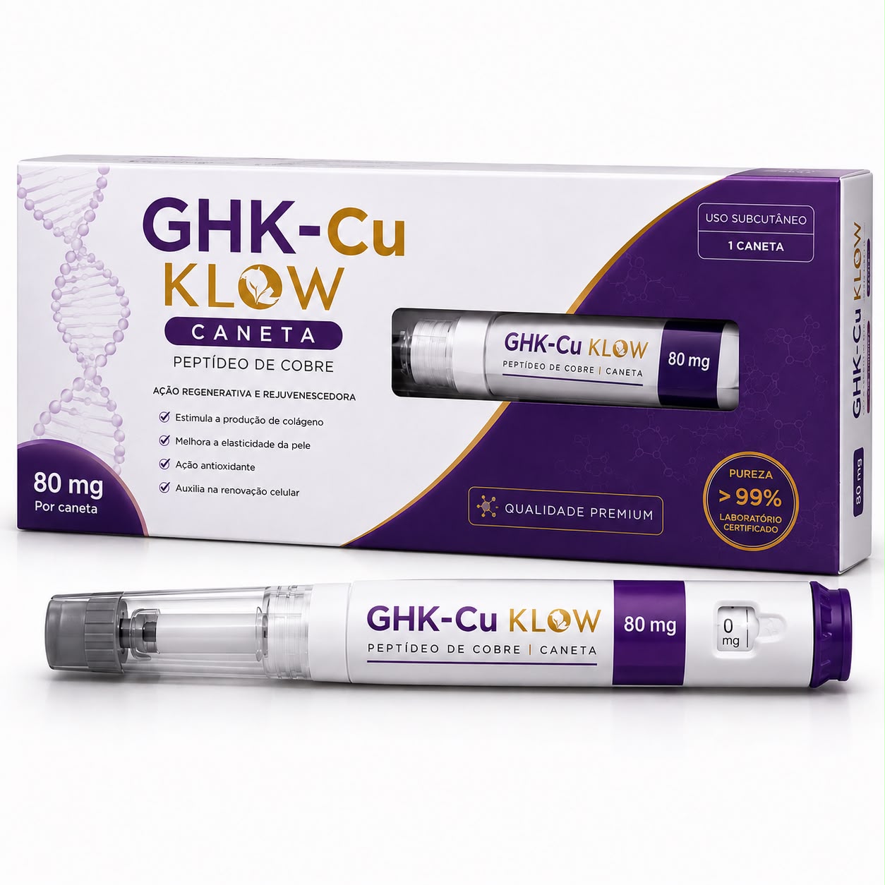 GHK-Cu Klow 80mg + BRINDE Klow 50 mg